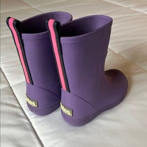 Toddler Totes Rain Boots Purple Size 7-8